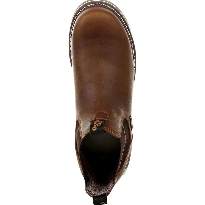 Wasserdichte Chelsea-Arbeitsstiefel mit Keilabsatz