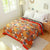 Bunte Wendesteppdecke aus Baumwollgaze in Persimmon
