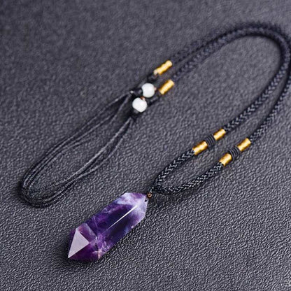 Sandsberg | Natürliche Kristall-Amethyst-Heilungs-Halskette - Lyra