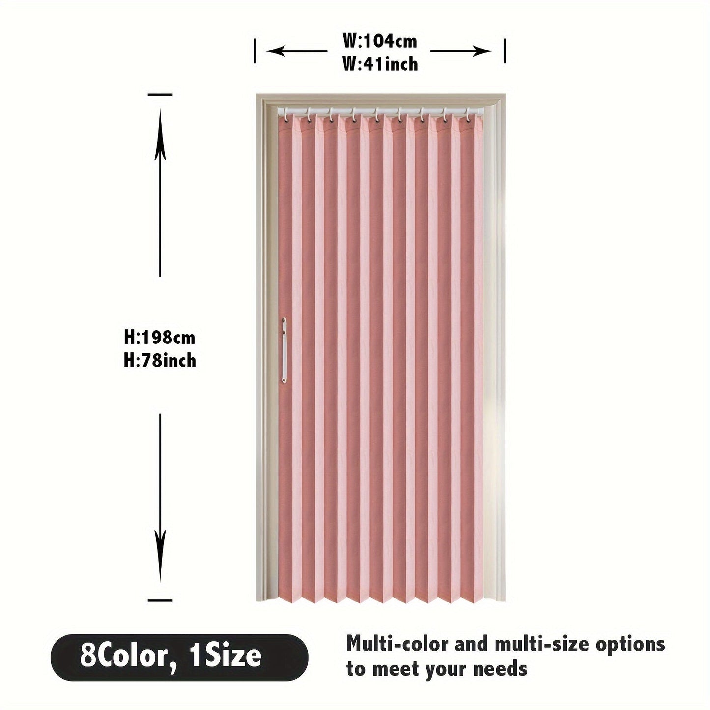 Sandsberg | Bunte magnetische Faltenvorhang – Einfache Dekoration, platzsparender Raumteiler für Zuhause und Geschäft – Lebhaftes künstlerisches Design, maschinenwaschbares Polyester