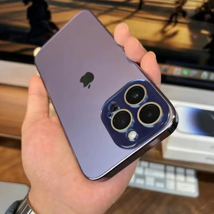 Elico Lackiert Matt Acryl Gehärtetes Glas iPhone Schutzhülle