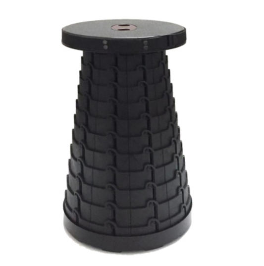 Sandsberg | Tragbarer & Leichter Rückziehbarer Klapphocker, mit Maximalbelastung 150Kg & Zwölf Stufen, zum Angeln, Grillen, im Freien, Drinnen, Küche & Mehr