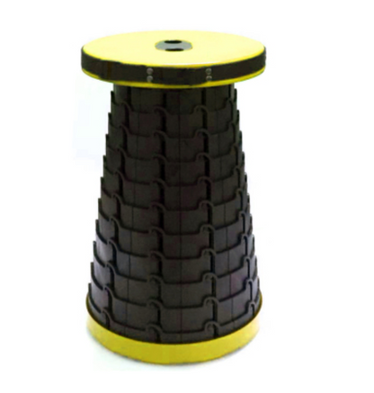 Sandsberg | Tragbarer & Leichter Rückziehbarer Klapphocker, mit Maximalbelastung 150Kg & Zwölf Stufen, zum Angeln, Grillen, im Freien, Drinnen, Küche & Mehr