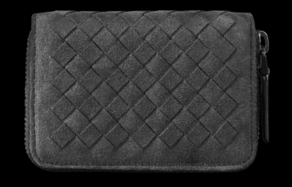 Sandsberg | Großer Kapazität Slim Gewebte Wildleder Kartenhalter, für Einkaufen, Reisen, Joggen oder Arbeiten