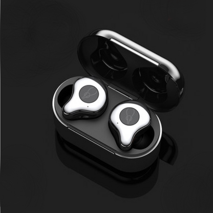 Sandsberg | Bluetooth5.0 TWS True Wireless Mini In-Ear Kopfhörer mit ultra langer Standby-Zeit, bilateraler Stereo, aktiver Geräuschunterdrückung, IPX5 wasserdicht, niedrige Latenz, zum Lernen, Sport, Musik hören, Anrufe tätigen