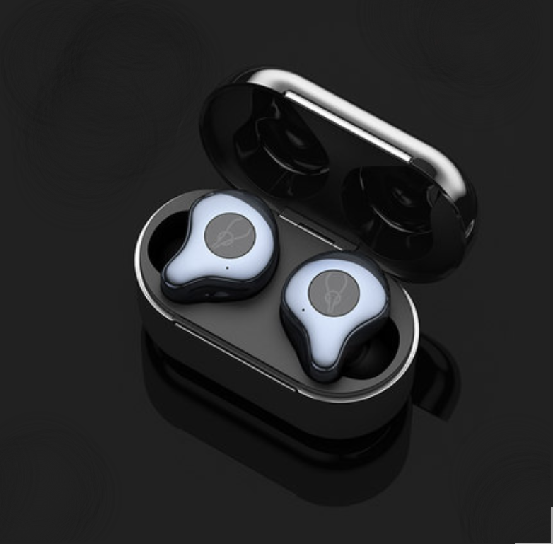 Sandsberg | Bluetooth5.0 TWS True Wireless Mini In-Ear Kopfhörer mit ultra langer Standby-Zeit, bilateraler Stereo, aktiver Geräuschunterdrückung, IPX5 wasserdicht, niedrige Latenz, zum Lernen, Sport, Musik hören, Anrufe tätigen
