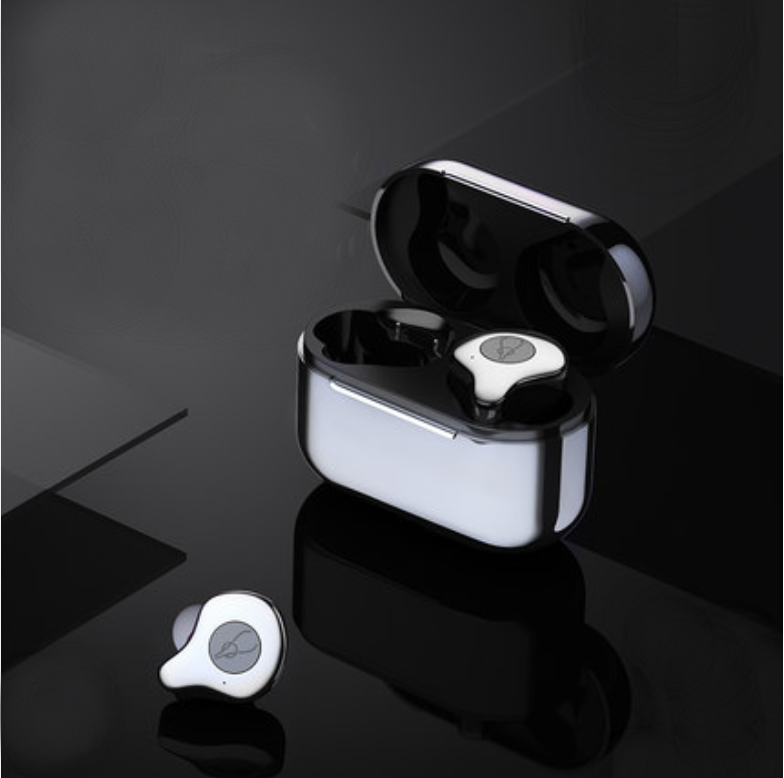 Sandsberg | Bluetooth5.0 TWS True Wireless Mini In-Ear Kopfhörer mit ultra langer Standby-Zeit, bilateraler Stereo, aktiver Geräuschunterdrückung, IPX5 wasserdicht, niedrige Latenz, zum Lernen, Sport, Musik hören, Anrufe tätigen
