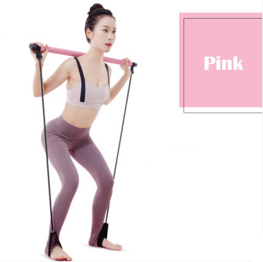 Sandsberg | 8-in-1 tragbares Pilates-Bar-Set mit Widerstandsband, Fußschlaufe, ideal für das Ganzkörper-Workout zu Hause, im Fitnessstudio, Gewichtheben