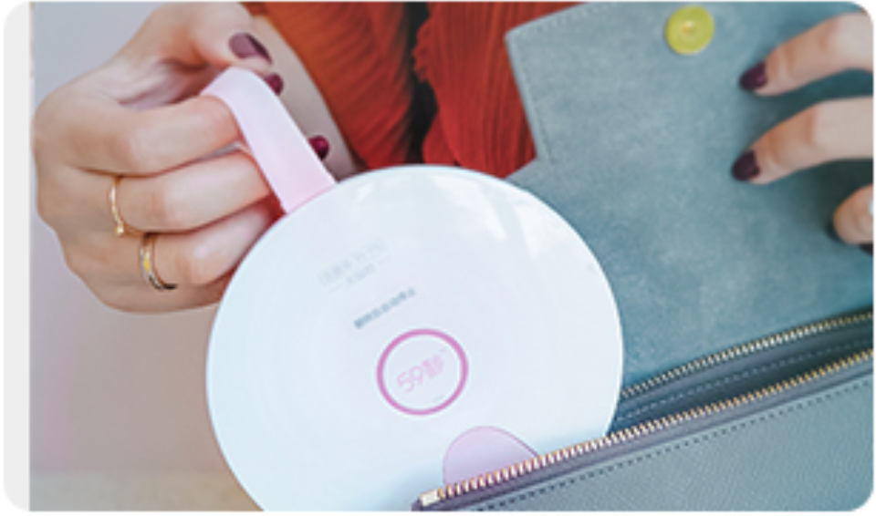 Sandsberg | Tragbarer Smart UV Sterilisator mit Gravitationserkennung, automatischer Abschaltung, 19 Sekunden schnelle Sterilisation, 5 LEDs und smarter Kindersicherung, geeignet zur Desinfektion von Geschirr, Zahnbürsten und mehr