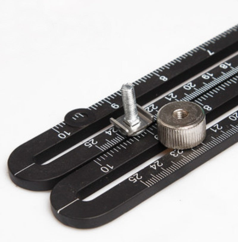 Sandsberg | Multiwinkel-Messschieber mit 6 faltbaren Seiten, für Handwerker, Bauarbeiter, Handwerker, Zimmerleute, Dachdecker und mehr