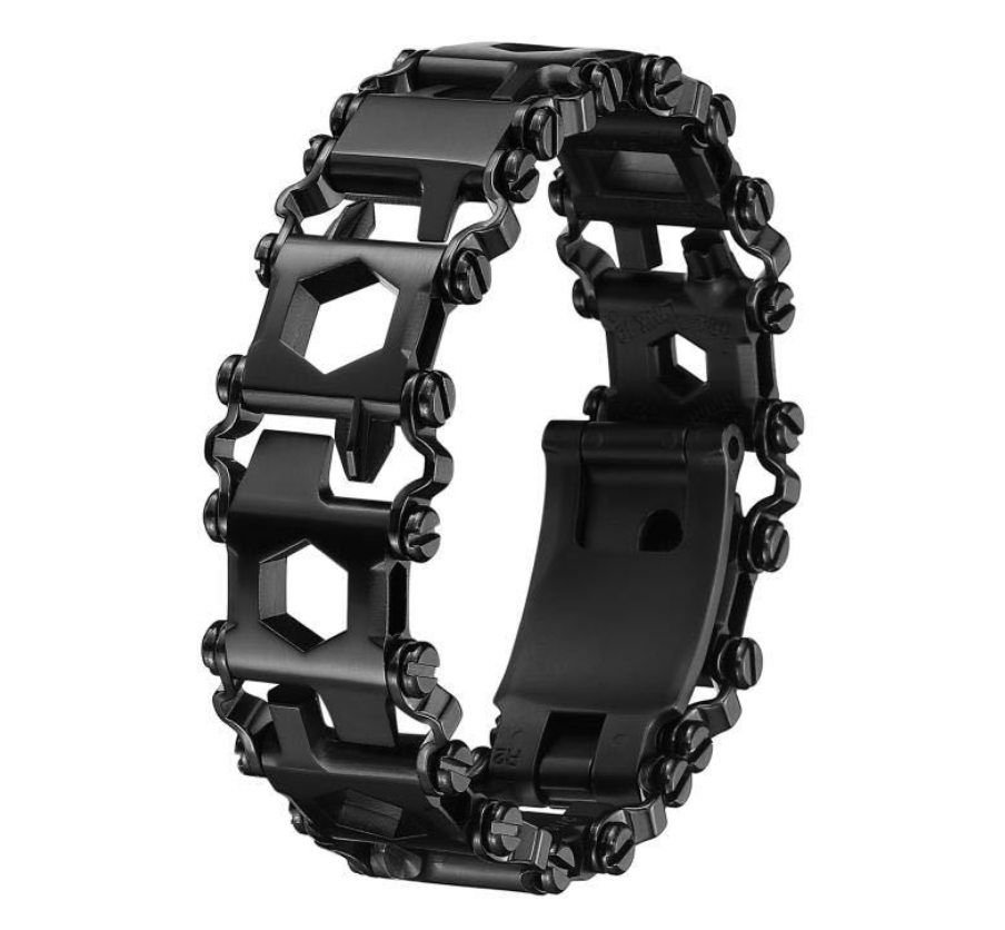 Sandsberg | 29-in-1 multifunktionales Edelstahl-Uhrband/-armband, mit 29 versteckten praktischen Werkzeugen, für Segeln, Reisen, Camping und Wandern