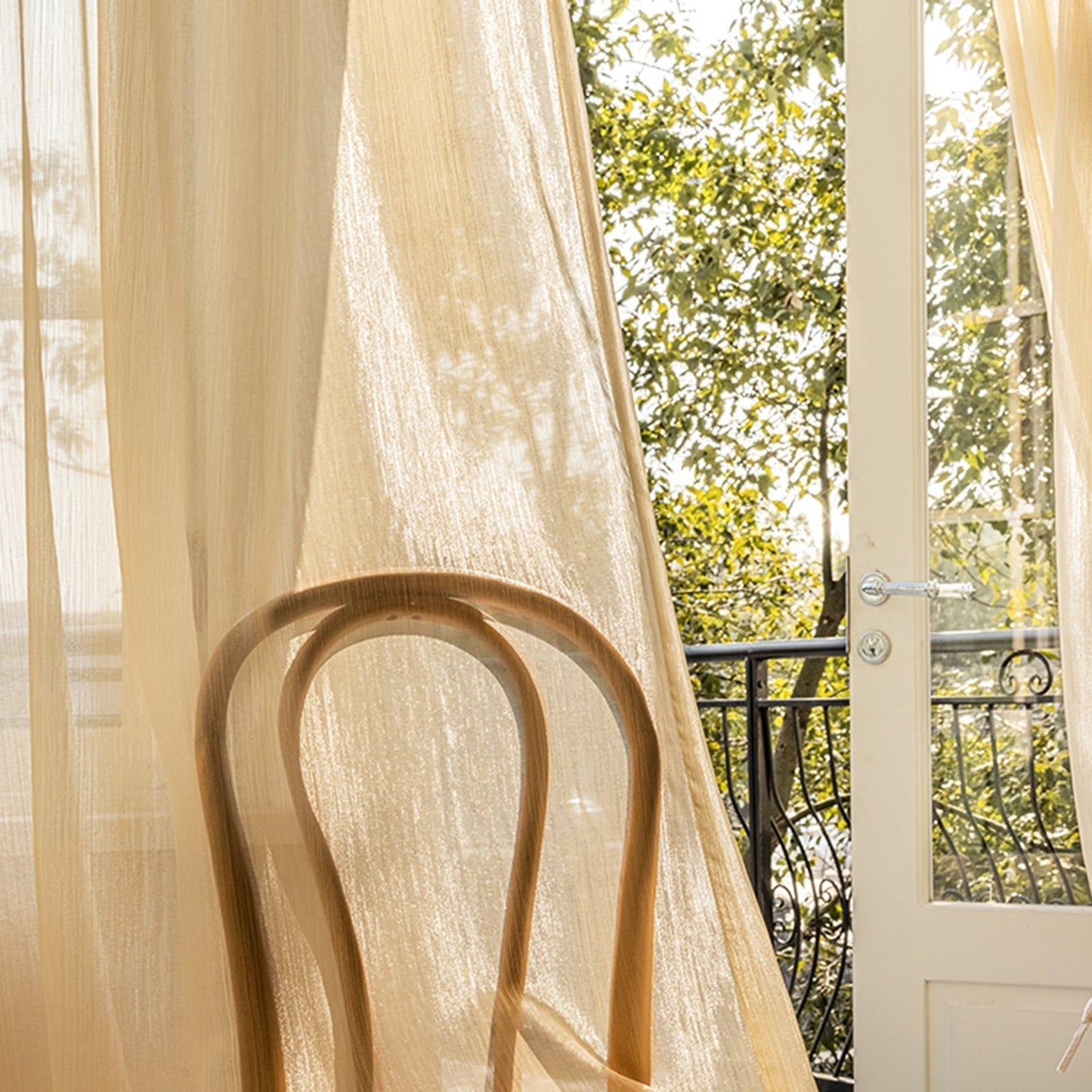 WeaveGlam Vorhänge - Elegante Durchsichtige Woven Vorhänge für Moderne Interieurs