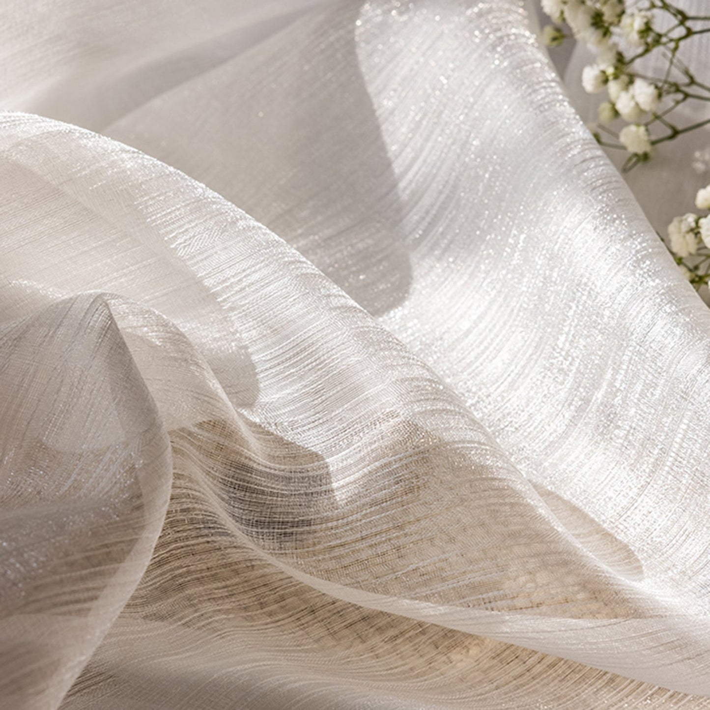 WeaveGlam Vorhänge - Elegante Durchsichtige Woven Vorhänge für Moderne Interieurs