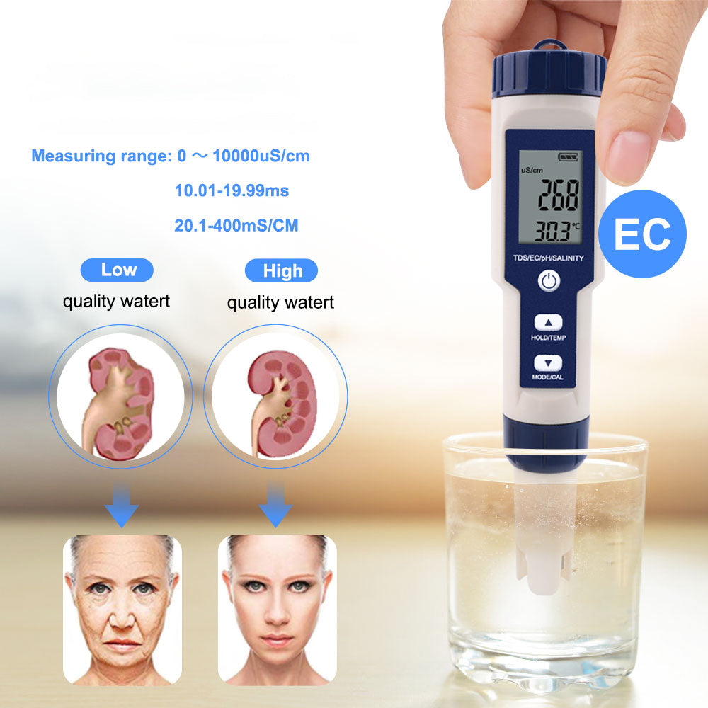 Sandsberg | Hochpräziser digitaler pH-Teststift für Wasser