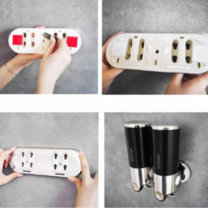 Seifenhalter und -spender wandmontiert aus rostfreiem Stahl Bad Dusche Seifenspender Pumpe