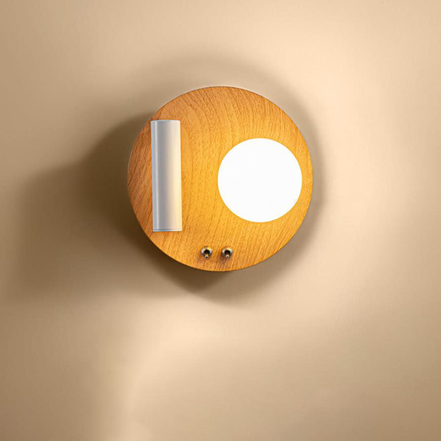 Nordic Creative Iron Round Square LED Wandleuchte Lampe