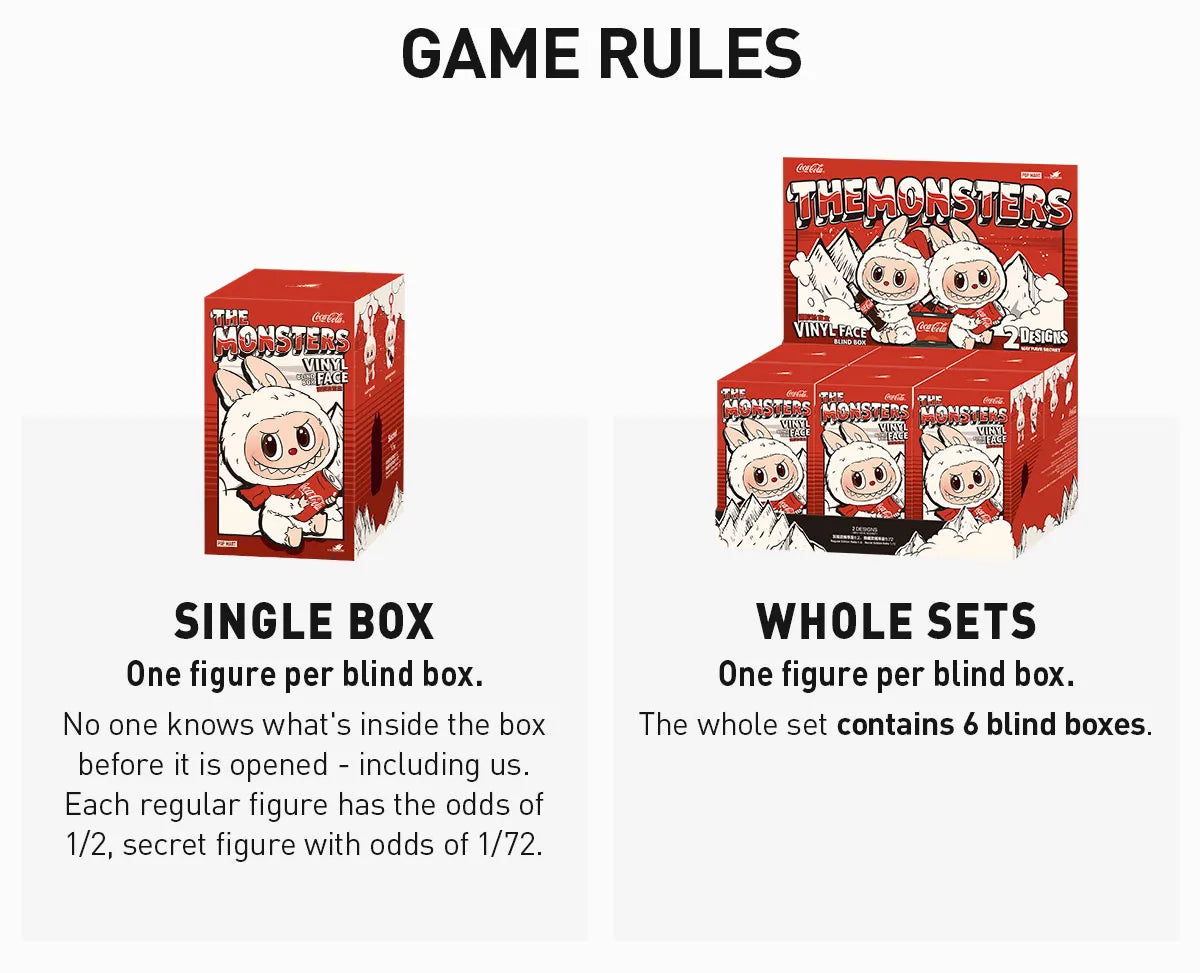 Sandsberg | Süße Monster Cola Vinyl Gesicht Sammlerspielzeug Blind Box – Limitierte Ausgabe Figuren (Packung von 1)