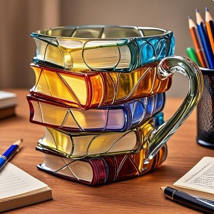 Sandsberg | NovelMug | 3D handgemalte Buch-Tasse – einzigartige literarische Kaffeetasse für Bücherliebhaber