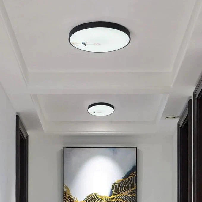 Sandsberg | Moderne Neue Blumen Vogel Runde Schlafzimmer Deckenlampe
