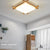 Massive Holz Quadrat Japanische Tatami LED Deckenleuchte