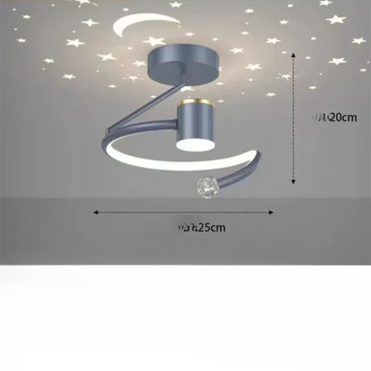Sandsberg | LED-Deckenlampen mit Sternenhimmel – Modernes Pendelleuchtendesign für Kinderzimmer und Wohnzimmer