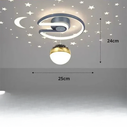 Sandsberg | LED-Deckenlampen mit Sternenhimmel – Modernes Pendelleuchtendesign für Kinderzimmer und Wohnzimmer