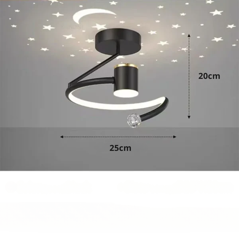 Sandsberg | LED-Deckenlampen mit Sternenhimmel – Modernes Pendelleuchtendesign für Kinderzimmer und Wohnzimmer
