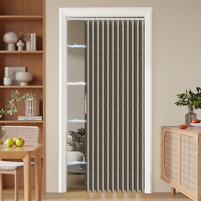 Sandsberg | Bunte magnetische Faltenvorhang – Einfache Dekoration, platzsparender Raumteiler für Zuhause und Geschäft – Lebhaftes künstlerisches Design, maschinenwaschbares Polyester