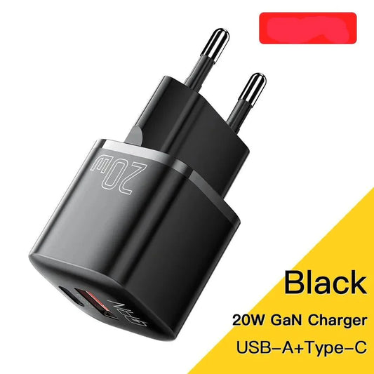 20W Gan PD USB C Ladegerät für iPhone 14 13 12 11 Pro Max Telefon QC 3.0 PD 3.0 USB Typ C Schnellladung für Xiaomi pocoiPad