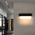 Sandsberg | Geometrische Wandlamp Moderne Acryl Balkon LED Wandlichtarmatur in Textured Schwarz