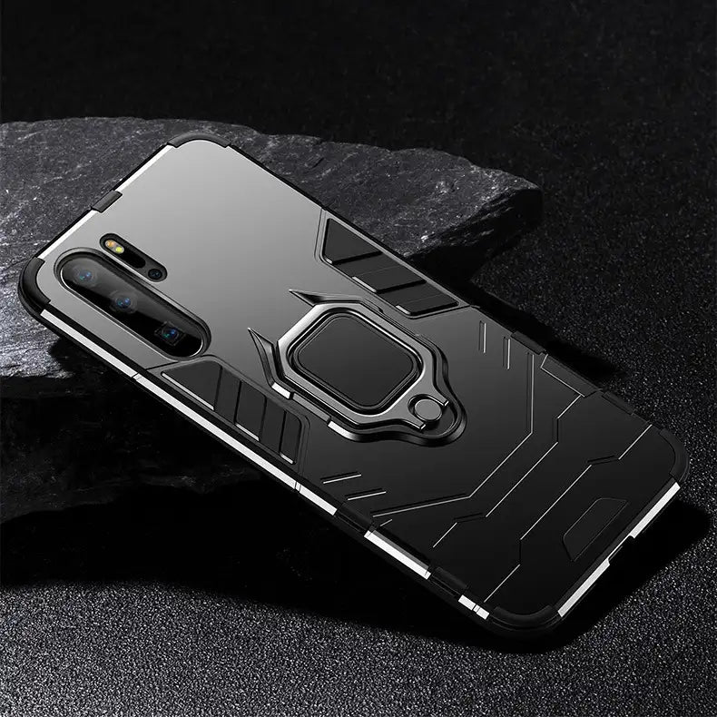 Schutzhülle für Huawei Panzer Design (Drehbarer Ringhalter)