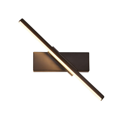 Sandsberg | Draaiende Acryl Lineaire LED Wandlamp Simpliciteit Zwart/Wit Wandverlichting Armatuur, Wit/Warm Licht