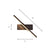 Sandsberg | Draaiende Acryl Lineaire LED Wandlamp Simpliciteit Zwart/Wit Wandverlichting Armatuur, Wit/Warm Licht