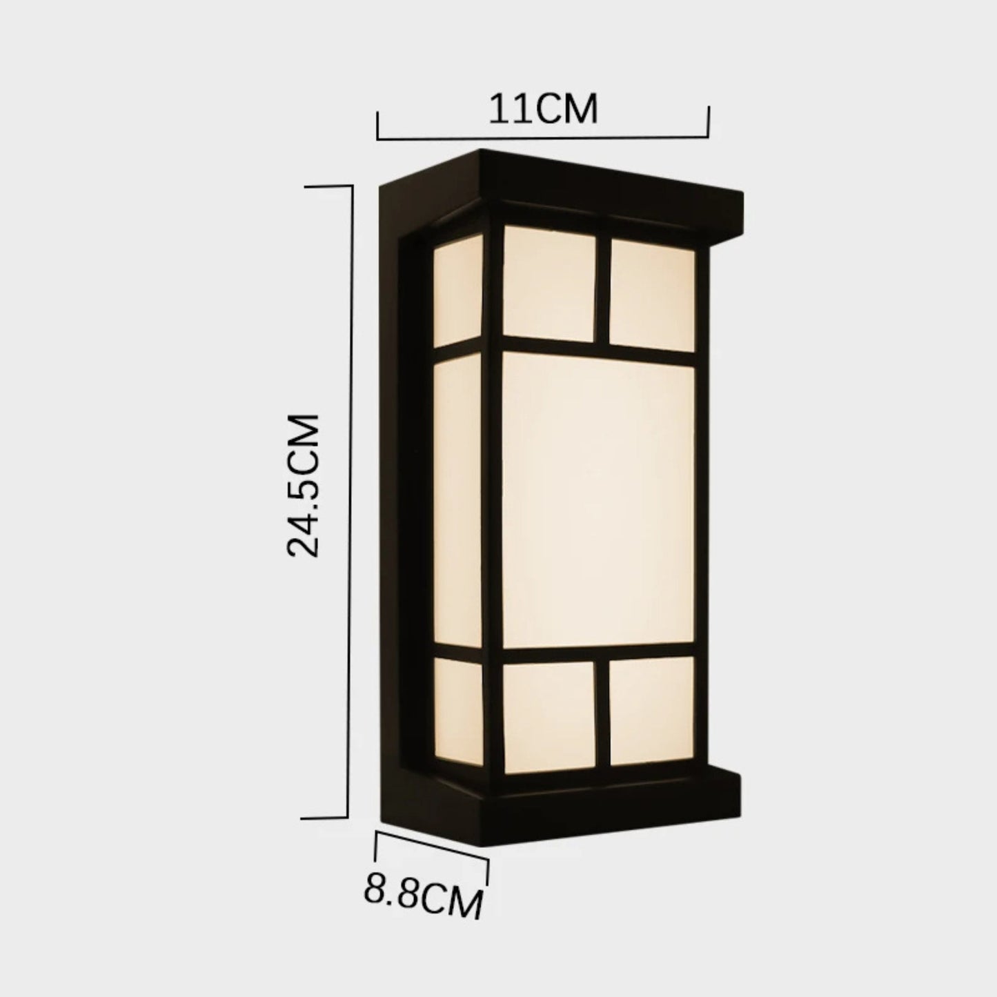 Sandsberg | LumeRadar – Moderne LED-Außenwandleuchte mit IP65 wasserdicht und Bewegungsradarsensor