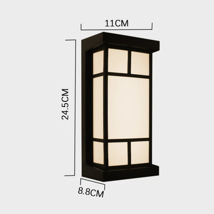 Sandsberg | LumeRadar – Moderne LED-Außenwandleuchte mit IP65 wasserdicht und Bewegungsradarsensor