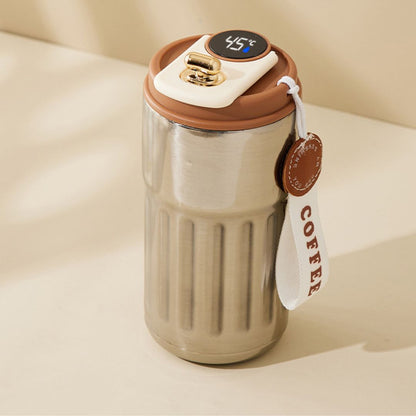 Sandsberg | Edelstahl  Kaffebecher mit LED Temperatur Anzeige 450 ML