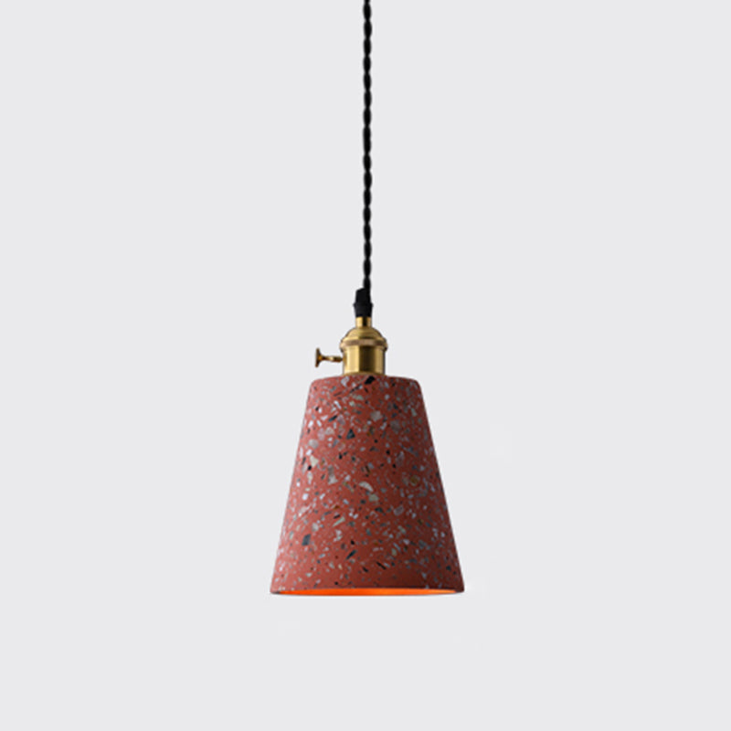 Geometrische Esszimmer Hängeleuchte Terrazzo 1 Kopf Minimalistische Pendelleuchte