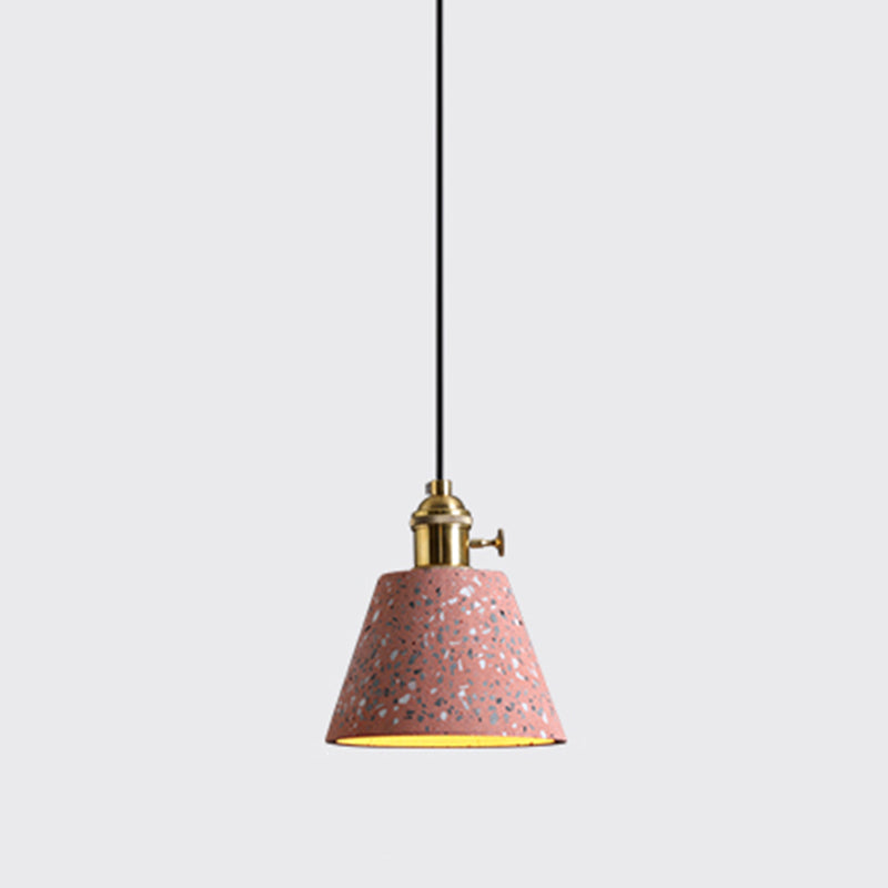 Geometrische Esszimmer Hängeleuchte Terrazzo 1 Kopf Minimalistische Pendelleuchte