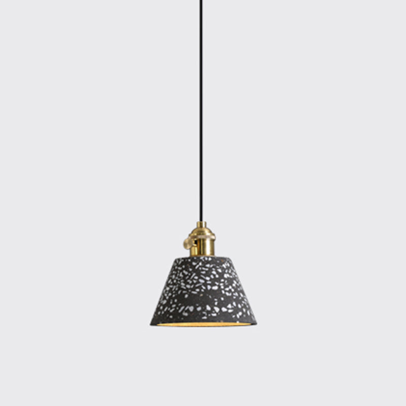 Geometrische Esszimmer Hängeleuchte Terrazzo 1 Kopf Minimalistische Pendelleuchte