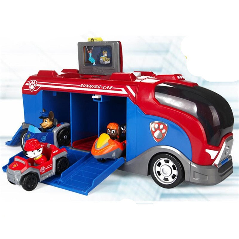 Sandsberg | Paw Patrol Spaßspielzeug-Set – Komplettes Rettungsteam Actionfiguren mit Fahrzeug