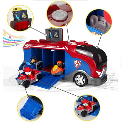 Sandsberg | Paw Patrol Spaßspielzeug-Set – Komplettes Rettungsteam Actionfiguren mit Fahrzeug