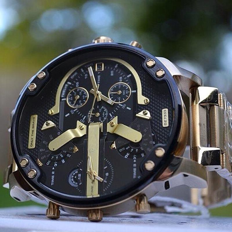Edelstahl Chronograph Quarz Uhr