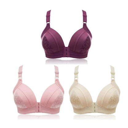🔥Last Day Pay 1 Get 3🎉 Front hooks, super-lift, Adjustable Comfort bra without wire