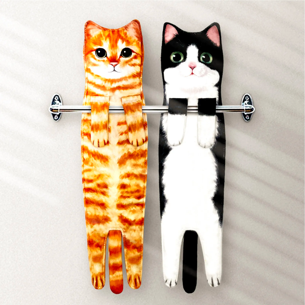 Katze Handtücher