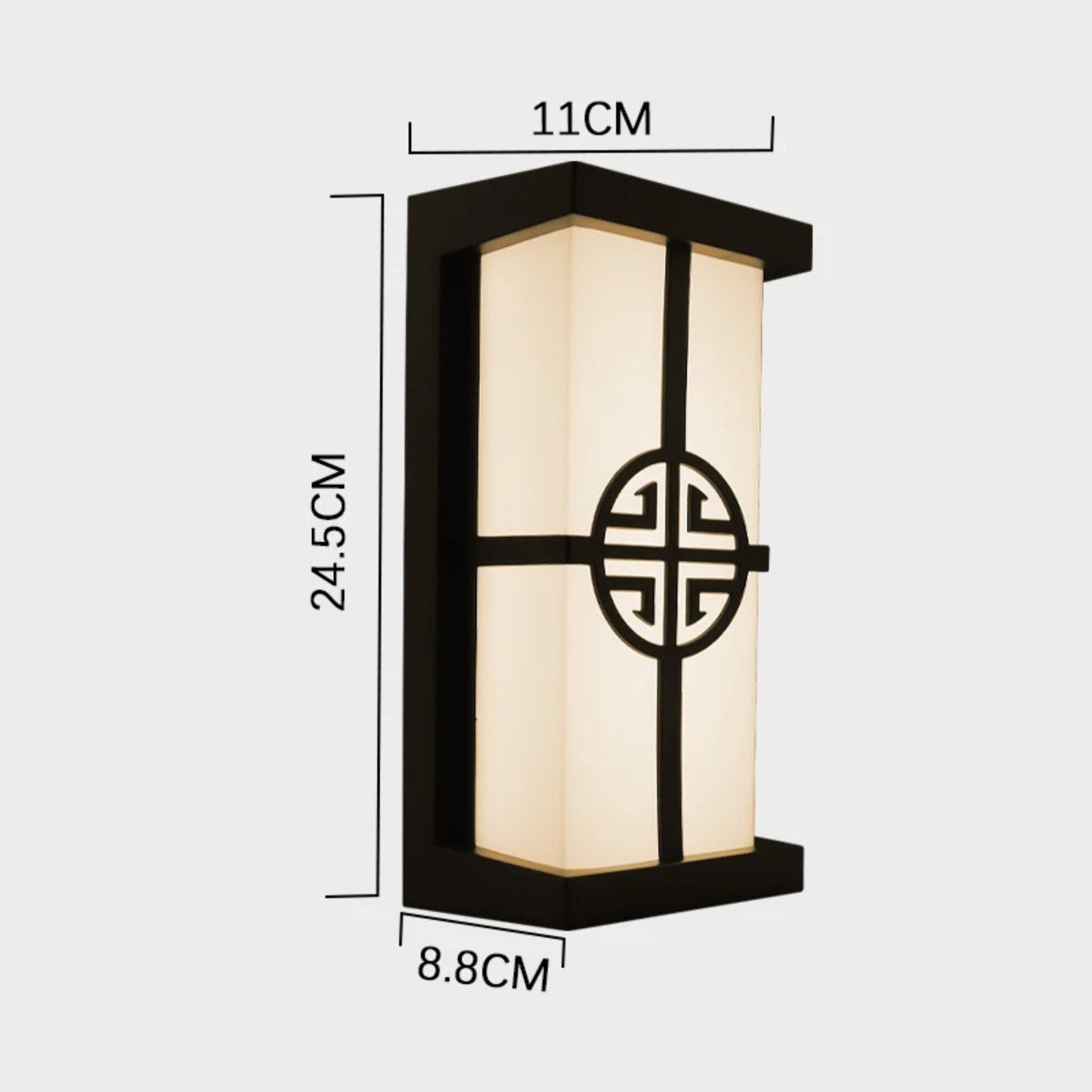 Sandsberg | LumeRadar – Moderne LED-Außenwandleuchte mit IP65 wasserdicht und Bewegungsradarsensor