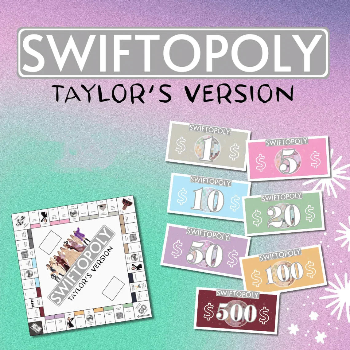 SWIFTOPOLY - TS 'Swiftie' Monopoly Brettspiel