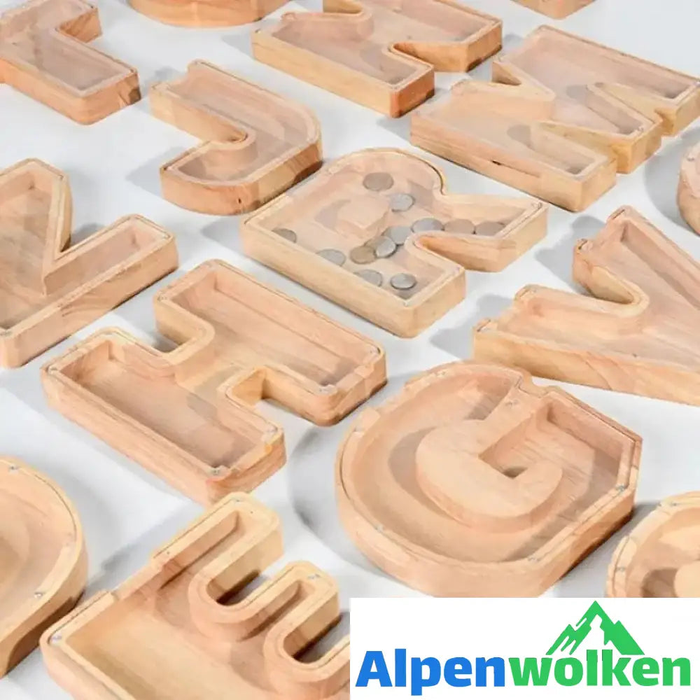 26 Englischem Alphabet Sparschwein