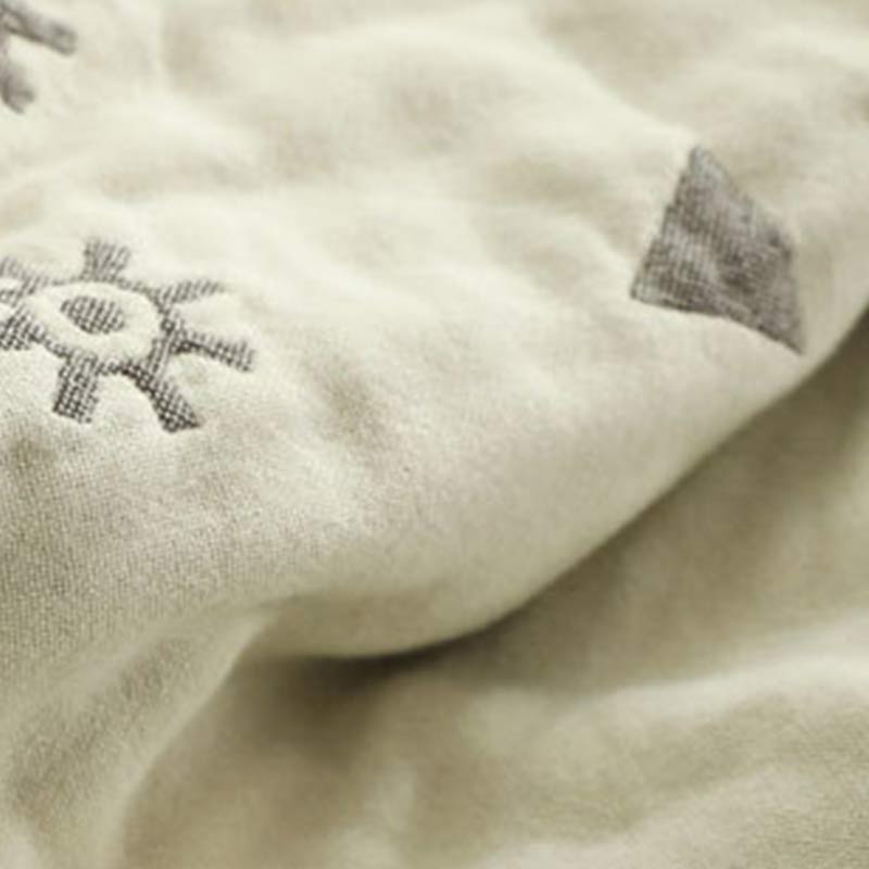Chic Mandala Wendbare Baumwollsteppdecke mit Blumenmuster
