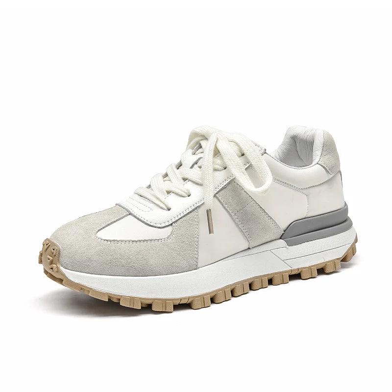 Damen Freizeit Schuhe - Handgemachte Plattform Ballerinas Sneaker