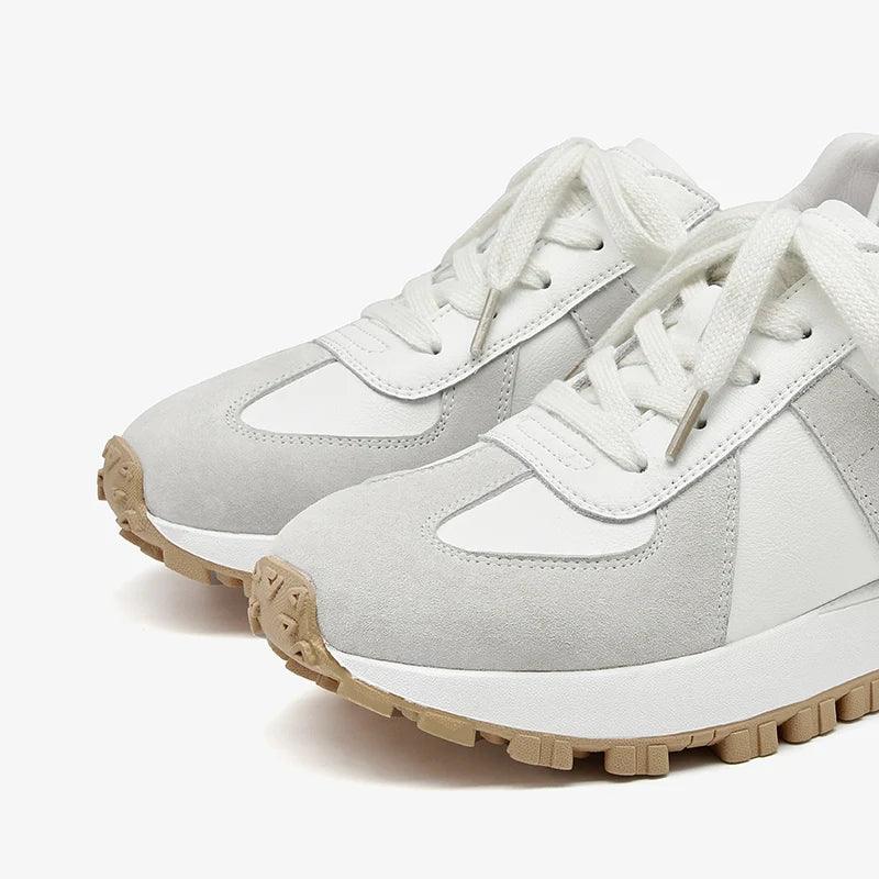 Damen Freizeit Schuhe - Handgemachte Plattform Ballerinas Sneaker